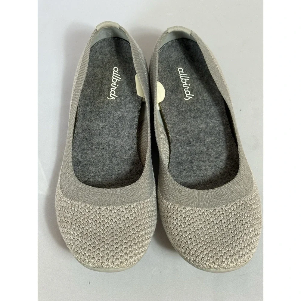 Allbirds Tree Breezers Ballet Flats Gray Casual Slip On Shoes Sz 7